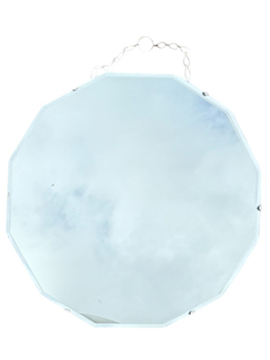 Antique Bevel Edged Wood Backed Wall Hanging Mirror Props, Prop Hire