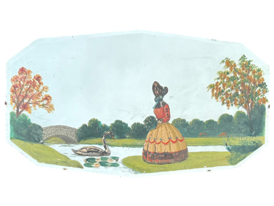 Handpainted Victorian 3D Large Wall Mirror Props, Prop Hire