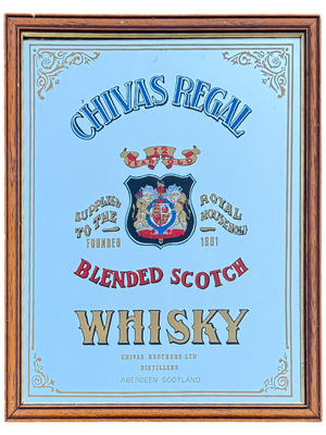 Chivas Regal Pub Whiskey Mirror Props, Prop Hire