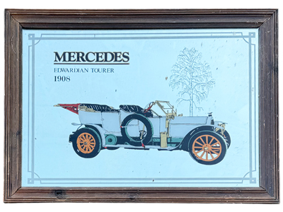 Mercedes Car Pub Mirror Props, Prop Hire