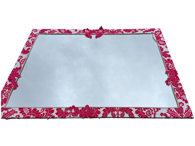 1.75 Metre Flock Style Framed Mirror Props, Prop Hire