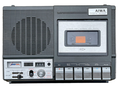 Aviva Cassette Recorder Props, Prop Hire