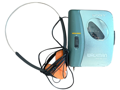 Blue Sony Walkman Props, Prop Hire