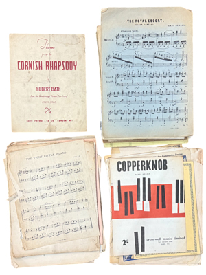 Retro Sheet Music and Books Props, Prop Hire