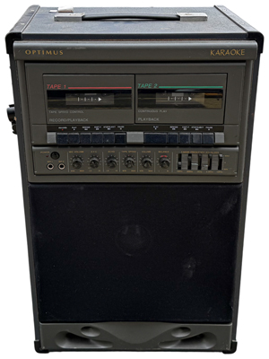 Retro Cassette All in One Karaoke Machine Props, Prop Hire