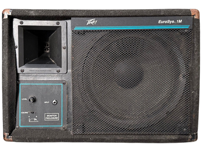Retro Peavey Wedge Monitor Speakers (pair available, priced per one) Props, Prop Hire