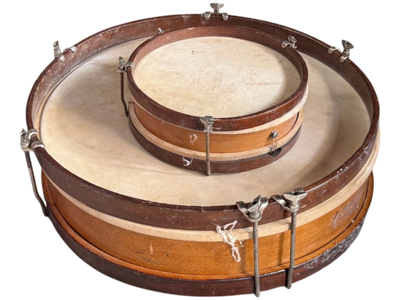 Antique Circus Flat Drums Marching Snare Props, Prop Hire
