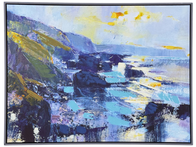 Modern Art Seascape with Hills Props, Prop Hire