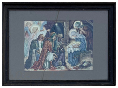 Nativity Scene Painting Print Wall Art Props, Prop Hire