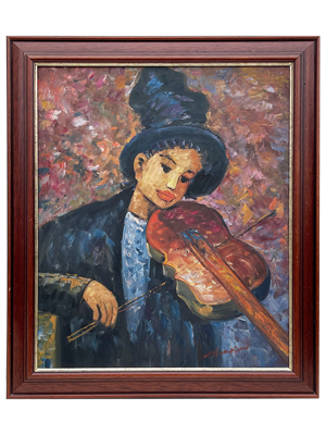 Impressionist Painting The Violin Props, Prop Hire