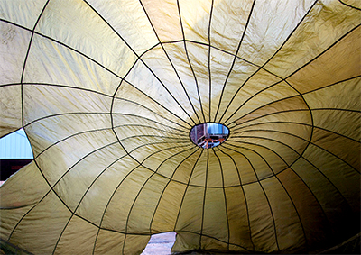 Retro Faded Parachute Props, Prop Hire
