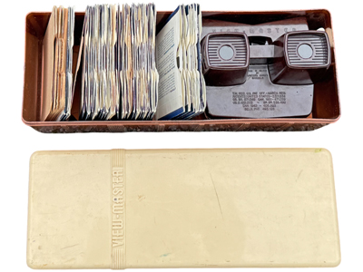 Viewmaster in Retro Plastic Box with Slides Props, Prop Hire