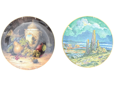 Coalport Hanging Wall Plates Props, Prop Hire