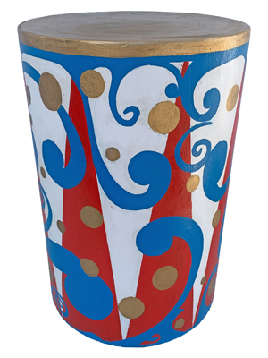 Colourful Swirly Circus Podium Props, Prop Hire