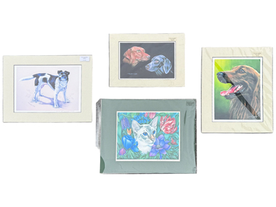 Mounted Dog and Cat Prints Props, Prop Hire