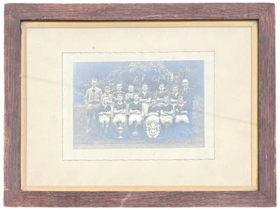 Football Team Framed Photograph Props, Prop Hire