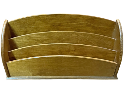 Retro Designer Desk Letter Tidy Rack Props, Prop Hire