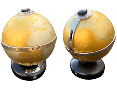 Fleetwood Globe Desk Radio Props, Prop Hire