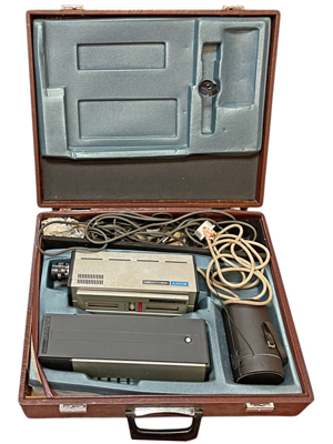 Rare Vintage Sony Video Reocorder with Viewer in Case Props, Prop Hire