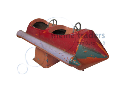 Space Rocket Retro Fairground Props, Prop Hire
