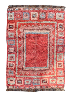 Rouge Geometric Rug Props, Prop Hire