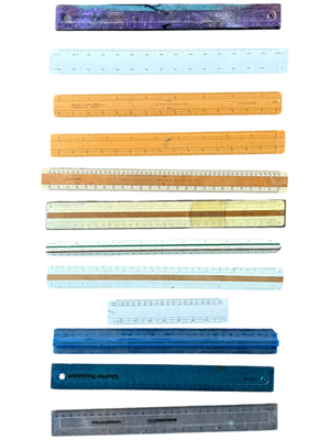Retro Rulers Scales Props, Prop Hire