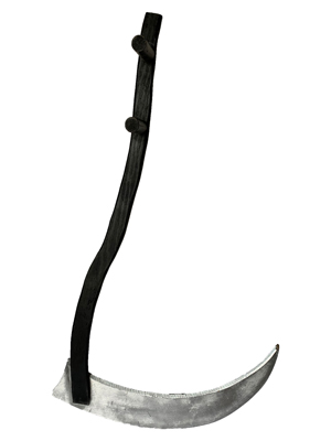 Scythe wooden Props, Prop Hire