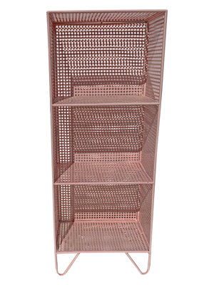 Pink Mesh Shelving Unit Props, Prop Hire