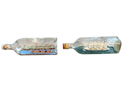 Ship in Bottle Square Bottles Props, Prop Hire