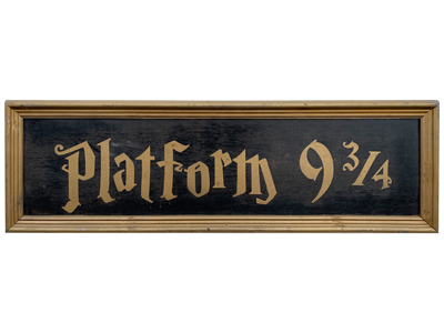 Platform Harry Potter Sign Props, Prop Hire