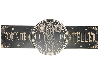 Fortune Teller Large Sign Props, Prop Hire