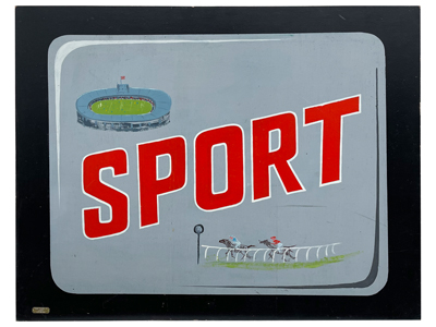 Large Handpainted Sport Sign Props, Prop Hire