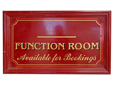 Function Room Retro Pub Sign Props, Prop Hire