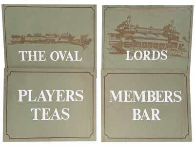 Handpainted Cricket Ground Signs Props, Prop Hire
