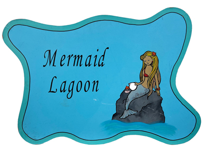 Mermaid Lagoon Sign Props, Prop Hire