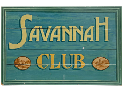 Savannah Handpainted Sign Props, Prop Hire