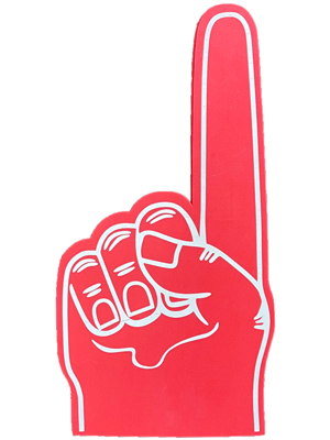 Foam Pointing Finger Hand Props, Prop Hire