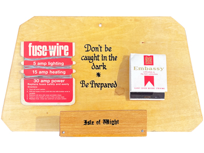 Isle of Wight Shop Point of Sale Fuse and Matches Props, Prop Hire