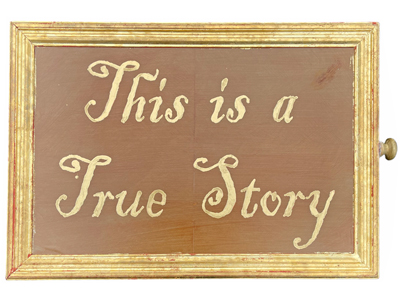 Story Framed Sign Props, Prop Hire