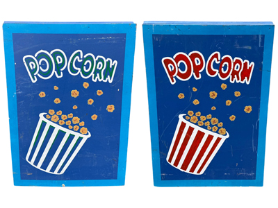 Popcorn A Board Props, Prop Hire