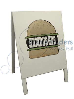 Hamburger Signs - A Frame Props, Prop Hire