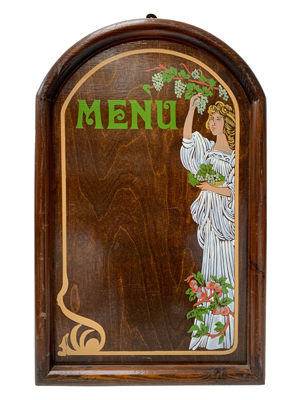 Art Deco Menu Board Props, Prop Hire