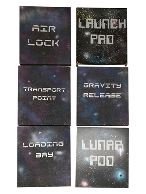Space Signs Props, Prop Hire