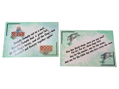 Alice Nursery Rhyme Signs Props, Prop Hire