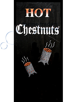Hot Chestnuts Signs Props, Prop Hire