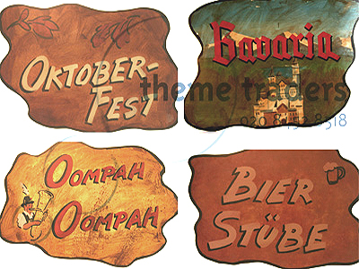 Oktoberfest Signs Props, Prop Hire