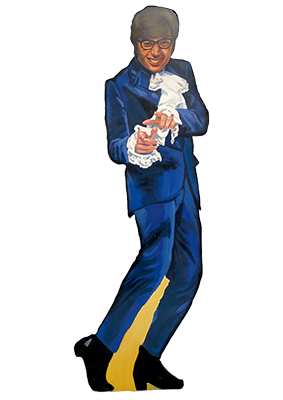 Austin Powers Silhouette Props, Prop Hire