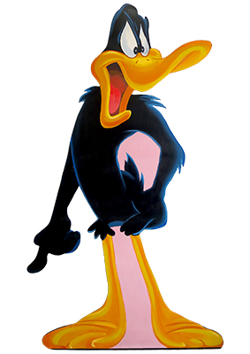 Daffy Duck Silhouette Props, Prop Hire