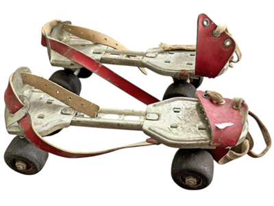 Vintage Strap on Roller Skates Props, Prop Hire