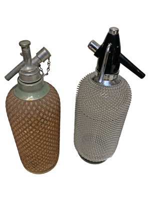 Period Soda Syphons Props, Prop Hire